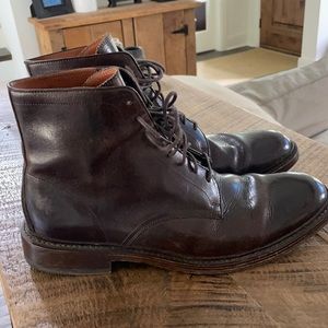 Dark brown men’s Frye boots. Size 11.